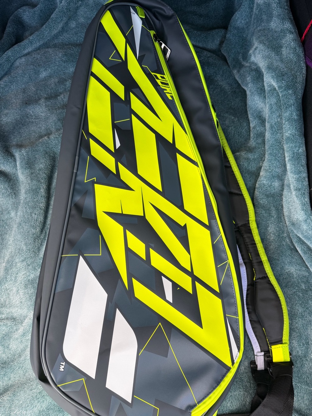 NWT Babolat Pure Aero RH x6 Tennis Bag (Metallic Grey/Black/Fluo Yellow)